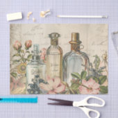 Vintages Viktorianisches Parfüm-Dekoupage-Tissue P Seidenpapier (Handwerk)