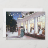 Vintages Viktorianisches Party Einladung (Vorderseite)