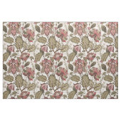 Vintages viktorianisches rosa Blumenmuster Stoff (Yard (91,4 cm))