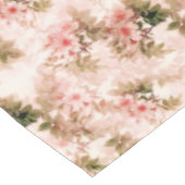 Vintages, Viktorianisches rosa Muster Tischdecke (Schrägansicht)