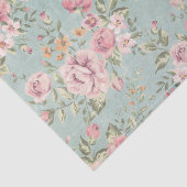 Vintages viktorianisches Shabby Chic blass blühend Seidenpapier (Ausschnitt)