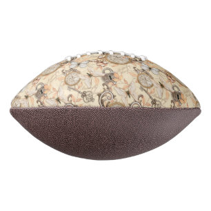 Vintages Viktorianisches Shabby Chic Ländermuster Football