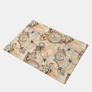 Vintages Viktorianisches Shabby Chic Ländermuster Fußmatte