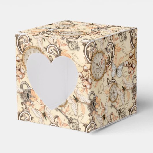 Vintages Viktorianisches Shabby Chic Ländermuster Geschenkschachtel (Vorderseite)