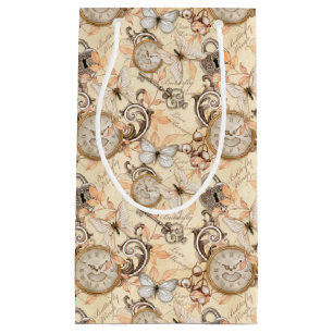 Vintages Viktorianisches Shabby Chic Ländermuster Kleine Geschenktüte