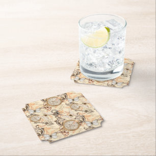 Vintages Viktorianisches Shabby Chic Ländermuster Untersetzer