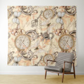 Vintages Viktorianisches Shabby Chic Ländermuster Wandteppich (Beispiel (Horizontal))