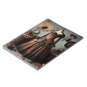 Vintages Viktorianisches Steampunk Lady Detry Dres Notizblock (Linke Seite)