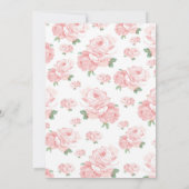 Vintages Viktorianisches Tee-Party Einladung (Rückseite)