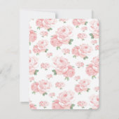 Vintages Viktorianisches Tee-Party Einladung (Rückseite)