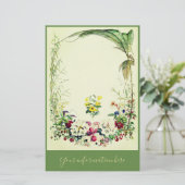 Vintages viktorianisches tropisches stationäres briefpapier (Stehend Vorderseite)