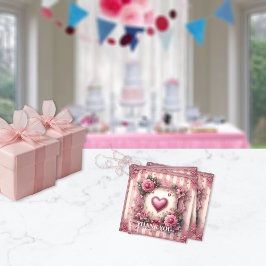 Vintages Viktorianisches Valentinherz Geschenkanhänger