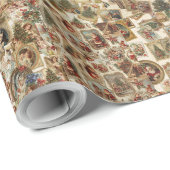 Vintages Viktorianisches WeihnachtsCollage | Retro Geschenkpapier (Rolleneckpunkt)