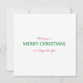 Vintages Viktorianisches Weihnachtsdorf Karte (Rückseite)