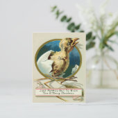 Vintages Viktorianisches Weihnachtsfest Postkarte (Stehend Vorderseite)