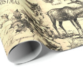 Vintages Viktorianisches Weihnachtsmädchen Holly B Geschenkpapier (Rolleneckpunkt)