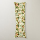 Vintages Viktorianisches Weißblütenblut Seitenschläferkissen (Vorderseite Vertikal)