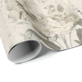 Vintages Viktorianisches Wrapping Paper Geschenkpapier (Rolleneckpunkt)