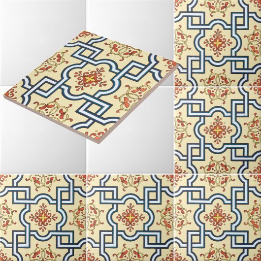 Vintages Viktorianisches Zeitmuster Fliese