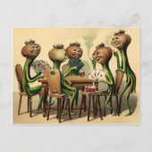 Vintages Viktorianisches Zwiebelkartenspiel Postkarte (Vorderseite)