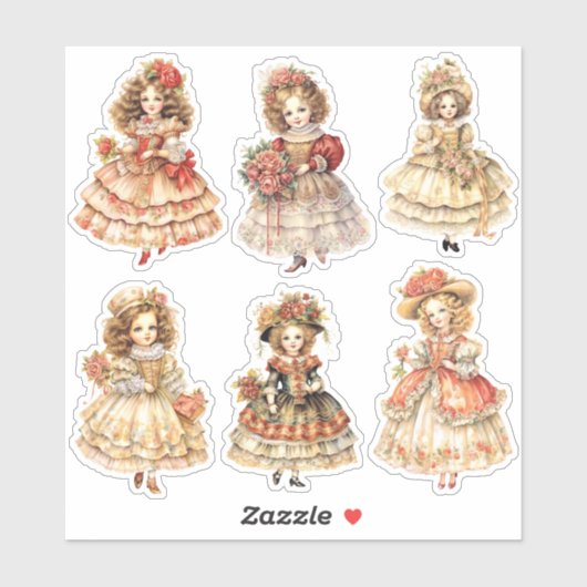 Vintages viktorikanisches Weihnachtsmagazin Aufkleber (Blatt)