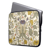 Vintages Vintages, florales Muster. Retro-Plan Laptopschutzhülle (Vorderseite Links)