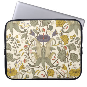 Vintages Vintages, florales Muster. Retro-Plan Laptopschutzhülle
