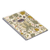 Vintages Vintages, florales Muster. Retro-Plan Notizblock (Rechte Seite)