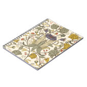 Vintages Vintages, florales Muster. Retro-Plan Notizblock (Linke Seite)