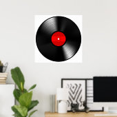 Vintages Vinyl Record Poster (Heimbüro)