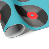 Vintages Vinyl-Schallplattenpapier Geschenkpapier (Rolleneckpunkt)