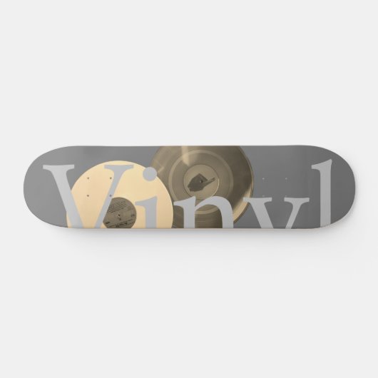 Vintages Vinyl Skateboard (Horizontal)