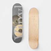 Vintages Vinyl Skateboard (Vorderseite)