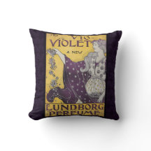 Vintages "Vio Violette" Throw-Kissen