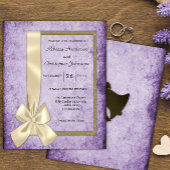 Vintages Violett, Satin Ribbon Wedite Flyer