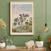 Vintages violettes Wasser aus dem 16. Jahrhundert Poster