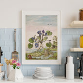 Vintages violettes Wasser aus dem 16. Jahrhundert Poster