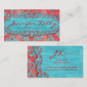 Vintages Visitenkarte (Vorne/Hinten)