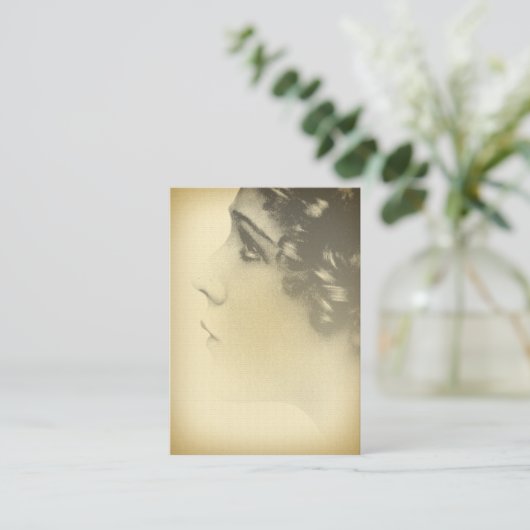 Vintages Visitenkarte (Stehend Vorderseite)