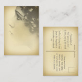 Vintages Visitenkarte (Vorne/Hinten)