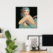 VINTAGES VIXEN - LEINWAND-WIRKUNG AUF POSTER - DEC (Heimbüro)