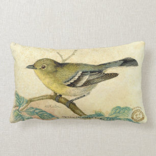Vintages Vogel-Bild-Kissen Lendenkissen