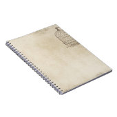 Vintages Vogel-Käfig-Skript Notizblock (Rechte Seite)