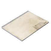 Vintages Vogel-Käfig-Skript Notizblock (Linke Seite)