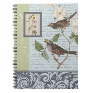 Vintages Vogel… Notizbuch Notizblock