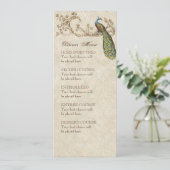 Vintages Vogel-Robins Ei-Blau, Menükarte (Stehend Vorderseite)