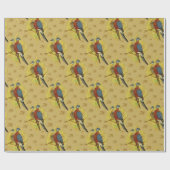 Vintages Vogel-Verpackungs-Papier Geschenkpapier (Flach)