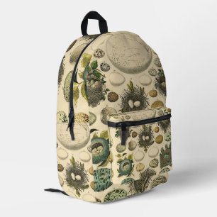 Vintages Vogeleier Nest Malereieier Bedruckter Rucksack