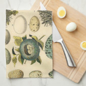 Vintages Vogeleier Nest Malereieier Geschirrtuch (Viertel Falte)