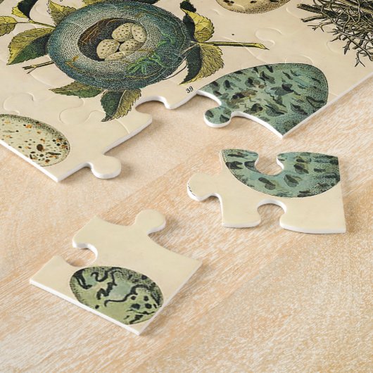 Vintages Vogeleier Nest Malereieier Puzzle (Seite)